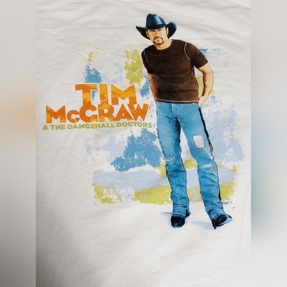White Tim‎ McGraw 2004 Out Loud Summer Tour Concert T-Shirt XL - Picture 4 of 6